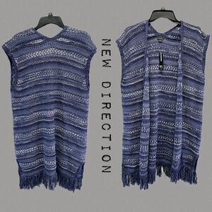 NWT  sleeveless duster cardigan sz PXL